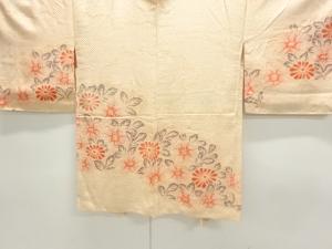 未使用品　草花模様絵羽織